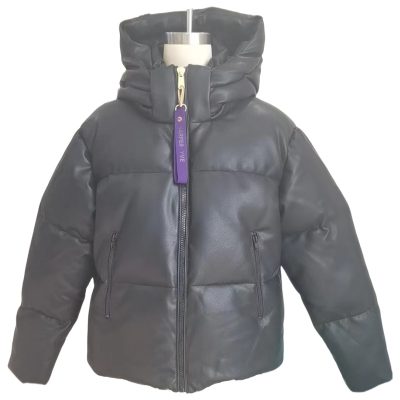 Black Short Down Jacket front