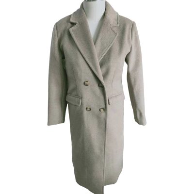 brown long wool coat