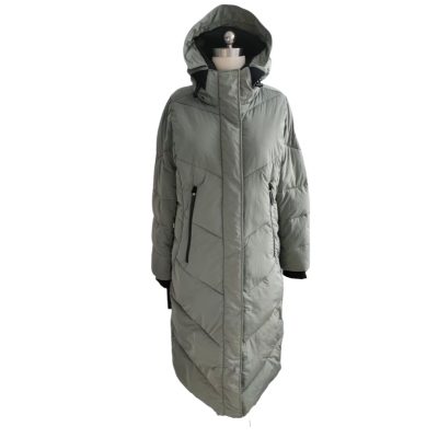 Calcite Long Down Jacket front
