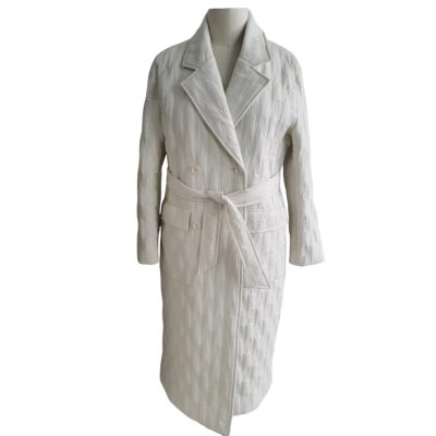Milk Long Down Jacket front