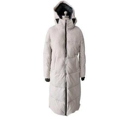 Milk Long Down Jacket front