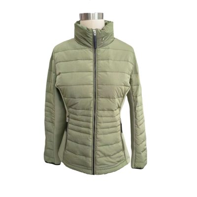 Olive Short Down Jacket front