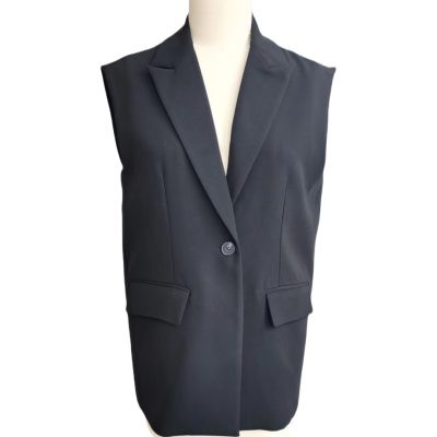 Black Women's Suit Vest Front