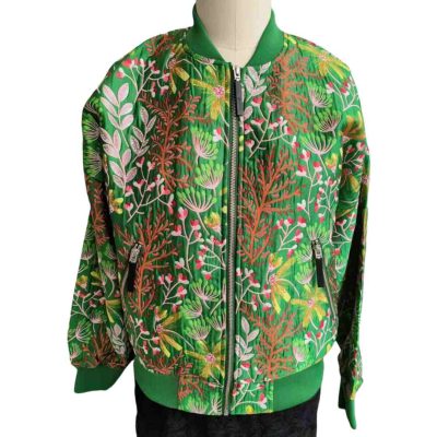 Green Women's Jacket Suit Top Front