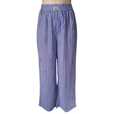 Light Purple Striped Pants FRONT