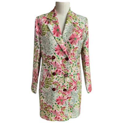 Peach Pink Women's Long Suit Top Front