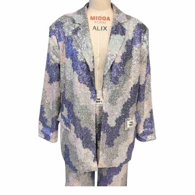 Purple Women's Suit Top front
