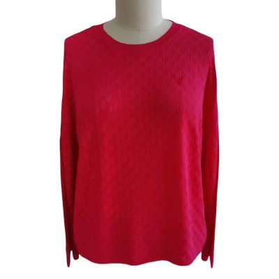 Rose Lattice Round Collar Sweater front
